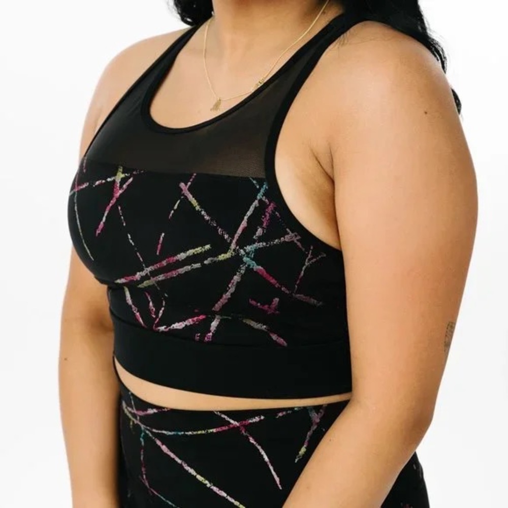 Abstract All Star Bra Zyia size medium mesh’s back M euc bomber